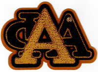 Alpha Phi Alpha Stack Letters Chenille Sew-On Patch [Gold]
