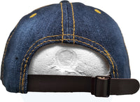 Sigma Gamma Rho Distressed Denim Rhinestone Ladies Cap [Denim Blue]