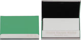 Alpha Kappa Alpha Stainless Steel Business Card Holder With Leather [Green]