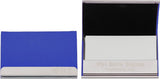 Phi Beta Sigma Laser Engraved Business Card Holder With Leather [Blue - One Size]