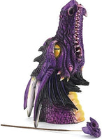 Smoking Dragon Head Incense Stick Burner [Purple]