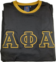 Buffalo Dallas Alpha Phi Alpha Ringer T-Shirt [Short Sleeve - Black]