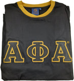 Buffalo Dallas Alpha Phi Alpha Ringer T-Shirt [Short Sleeve - Black]