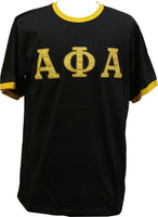 Buffalo Dallas Alpha Phi Alpha Ringer T-Shirt [Short Sleeve - Black]