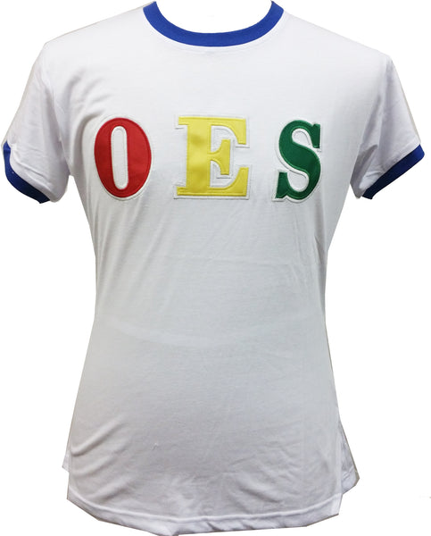 Buffalo Dallas Eastern Star Ringer T-Shirt [Short Sleeve - White]