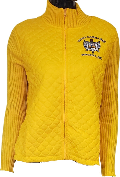 Buffalo Dallas Sigma Gamma Rho Sweater Jacket [Gold]