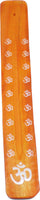 New Age Om Symbol Painted Canoe Incense Burner [Orange]
