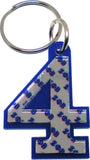 Zeta Phi Beta Line #4 Key Chain [Blue]