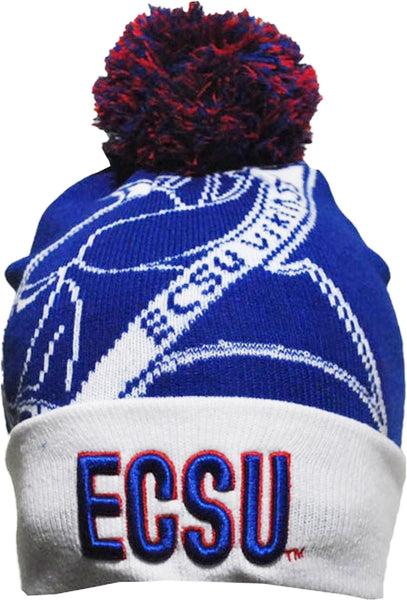 Big Boy Elizabeth City State Vikings S248 Beanie With Ball [Royal Blue]