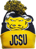 Big Boy Johnson C. Smith Golden Bulls S248 Beanie With Ball [Navy Blue]