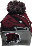 Big Boy Maryland Eastern Shore Hawks S248 Beanie With Ball [Maroon]