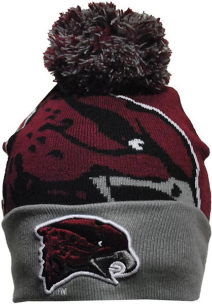 Big Boy Maryland Eastern Shore Hawks S248 Beanie With Ball [Maroon]