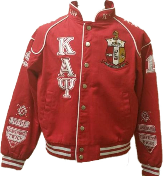 Buffalo Dallas Kappa Alpha Psi Racing Jacket [Crimson Red]