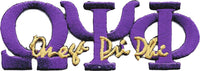 Omega Psi Phi Signature Iron-On Patch [Purple]