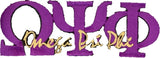 Omega Psi Phi Signature Iron-On Patch [Purple]