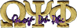 Omega Psi Phi Signature Iron-On Patch [Gold]