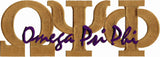 Omega Psi Phi Signature Iron-On Patch [Gold]