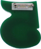 Alpha Kappa Alpha Acrylic Line #5 Mirror Pin [Green/Pink]