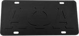 Alpha Phi Alpha Raised Letter Mirror License Plate [Black/Black]