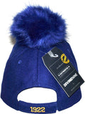 Big Boy Sigma Gamma Rho Divine 9 S148 Ladies Pom Pom Cap [Royal Blue]