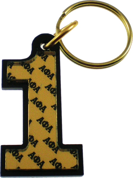 Alpha Phi Alpha Line #1 Key Chain [Black]
