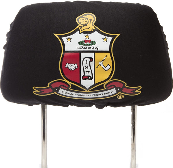 Kappa Alpha Psi Car Seat Headrest Cover [Black]