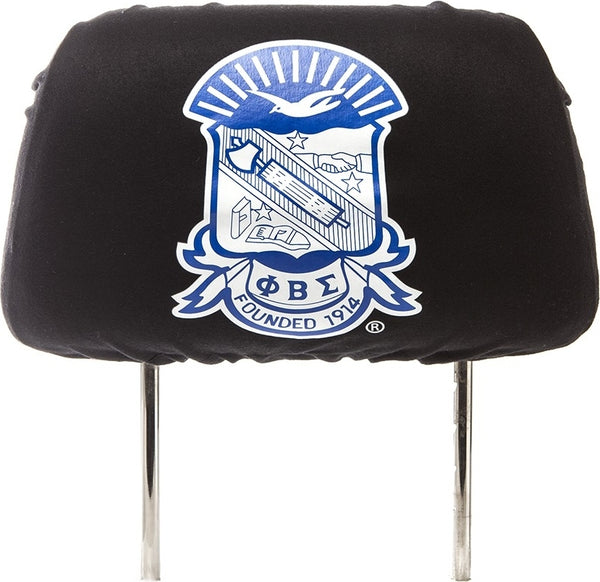 Phi Beta Sigma Car Seat Headrest Cover [Black]
