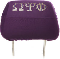 Omega Psi Phi Car Seat Headrest Cover [Purple]