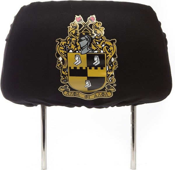 Alpha Phi Alpha Car Seat Headrest Cover [Black]