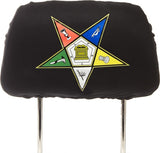 Eastern Star Car Seat Headrest Cover [Black]
