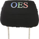 Eastern Star Car Seat Headrest Cover [Black]