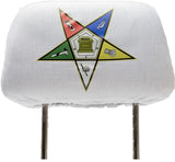 Eastern Star Car Seat Headrest Cover [White]
