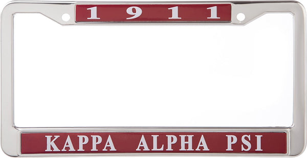 Kappa Alpha Psi 1911 Metal License Frame [Red]