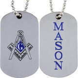 Mason Double Sided Dog Tag [Silver]