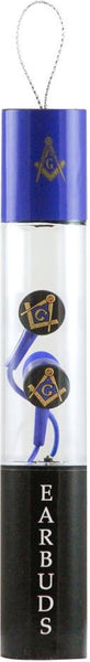 Mason Greek Beats Performance Ear Buds With Microphone [Blue]