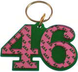 Alpha Kappa Alpha Color Mirror Line #46 Keychain [Green]