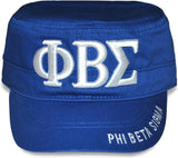Big Boy Phi Beta Sigma Divine 9 S5 Mens Captains Cap [Royal Blue]