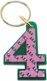Alpha Kappa Alpha Color Mirror Line #4 Keychain [Green]