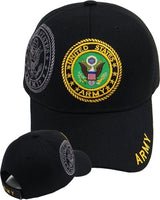 United States Army Eagle Shield Logo Mens Cap [Black]