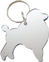 Sigma Gamma Rho Poodle Symbol Outline Acrylic Key Chain [Blue]