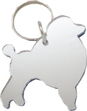 Sigma Gamma Rho Poodle Symbol Outline Acrylic Key Chain [Blue]