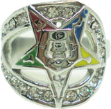 Eastern Star Stone Wrap Ladies Ring [Silver]