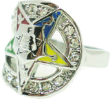 Eastern Star Stone Wrap Ladies Ring [Silver]