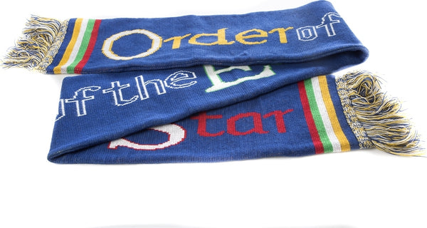 Eastern Star Knit Scarf [Blue]