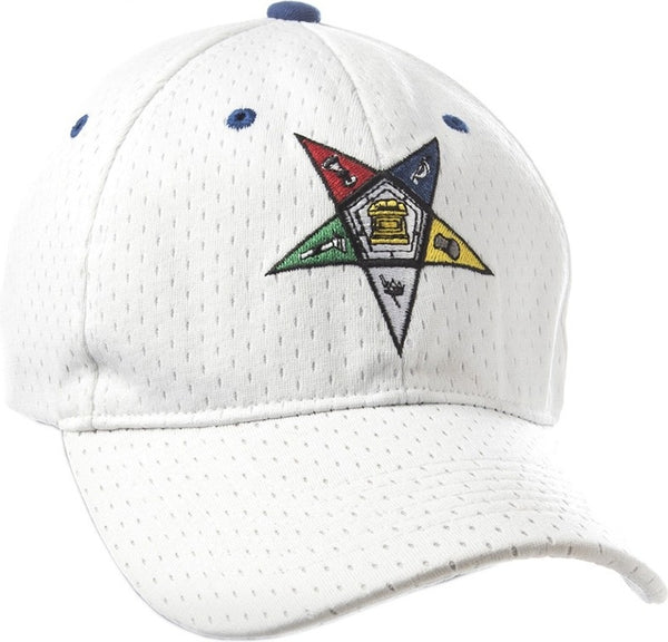Eastern Star Mesh Womens Cap [White]