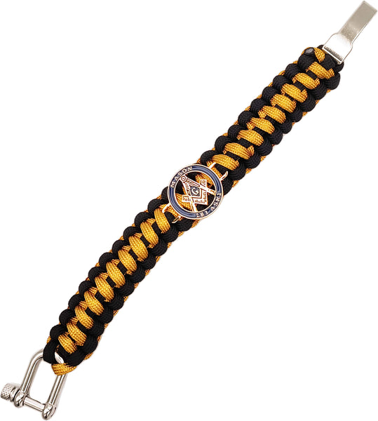 Mason Paracord Mens Survival Bracelet [Black]
