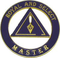 Royal and Select Master Mason Cut Out Heavy Weight Car Emblem [Purple]