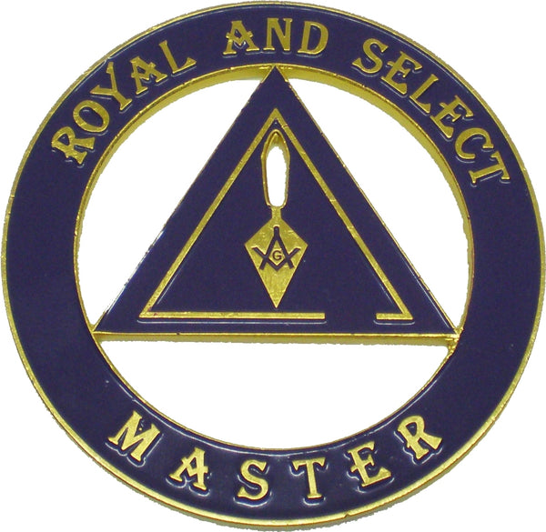 Royal and Select Master Mason Cut Out Heavy Weight Car Emblem [Purple]