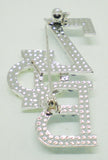 Zeta Phi Beta Crystal Overlap Letters Pin [Silver]