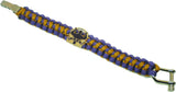 Omega Psi Phi Que Man Paracord Mens Survival Bracelet [Purple]